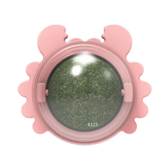Catnip Wall Ball Licking Snacks Healthy Nutrition Ball Teeth Cleaning Catnip Toy for Cats Clean Mouth Promote Digestion Indoor 6