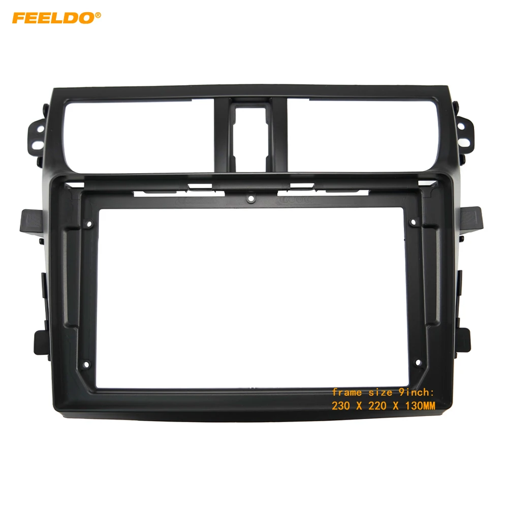 

FEELDO Car Audio 9" Big Screen Dash Fascia Panel Frame Kit Adapter For Suzuki Celerio 2015 Dash Fascia Frame #HQ7636