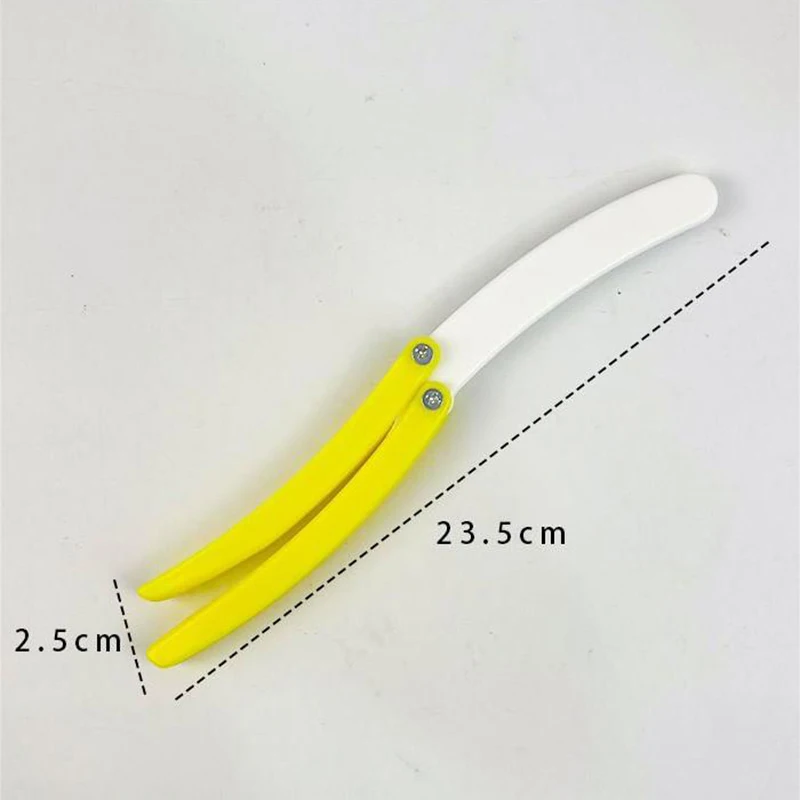 Banana Radish Butterfly Knife Keychain Fruit Toy for Children fidget toys