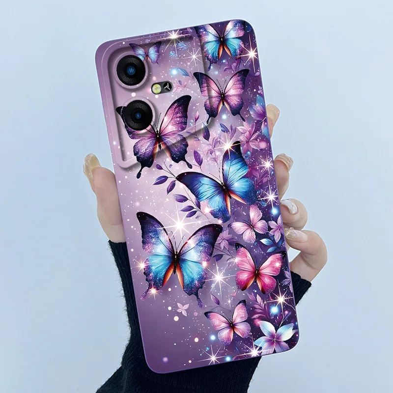 Floral Oil Painting Soft Silicone Phone Case - Fashion Simplicity Design