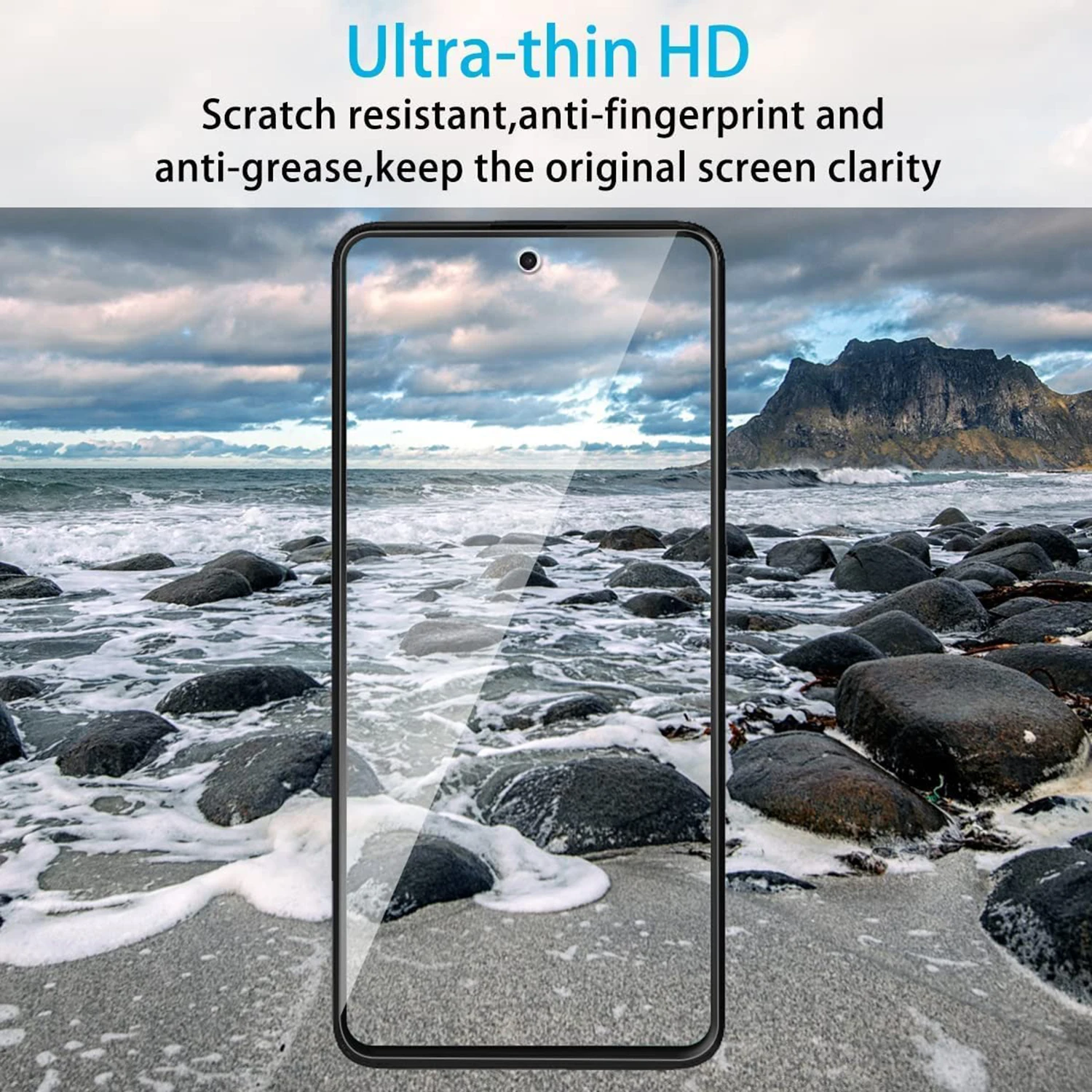 Premium Tempered Glass Screen Protector Film - 2 or 4 Pack