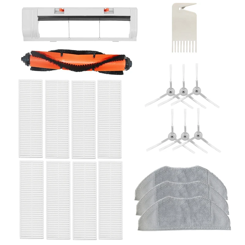 

Ролик с фильтром, основная боковая щетка, тканевые наборы для мытья для робота-пылесоса Xiaomi Mijia G1/MJSTG1 Mi, необходимые аксессуары