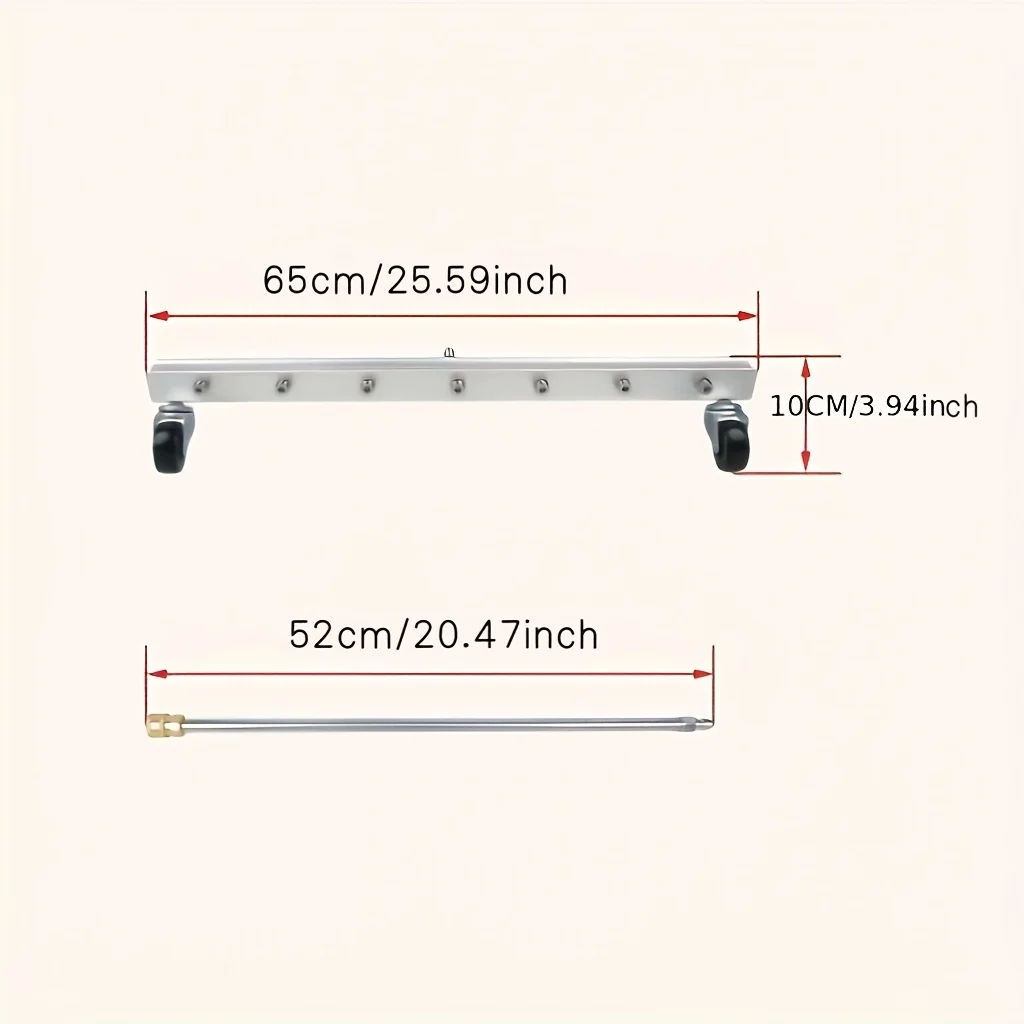 언더캐리지 압력 세척기 부착물, 65cm 4000psi 압력 세척기 워터 브룸(로드 1개 포함), 1/4 퀵 커넥터 다기능