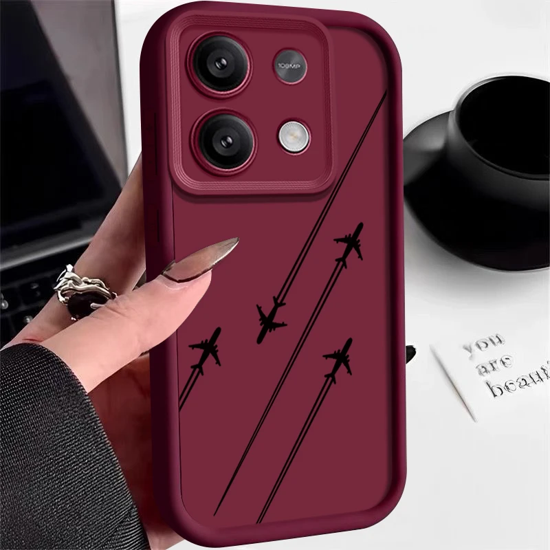 Airplane Pattern TPU Soft Phone Case