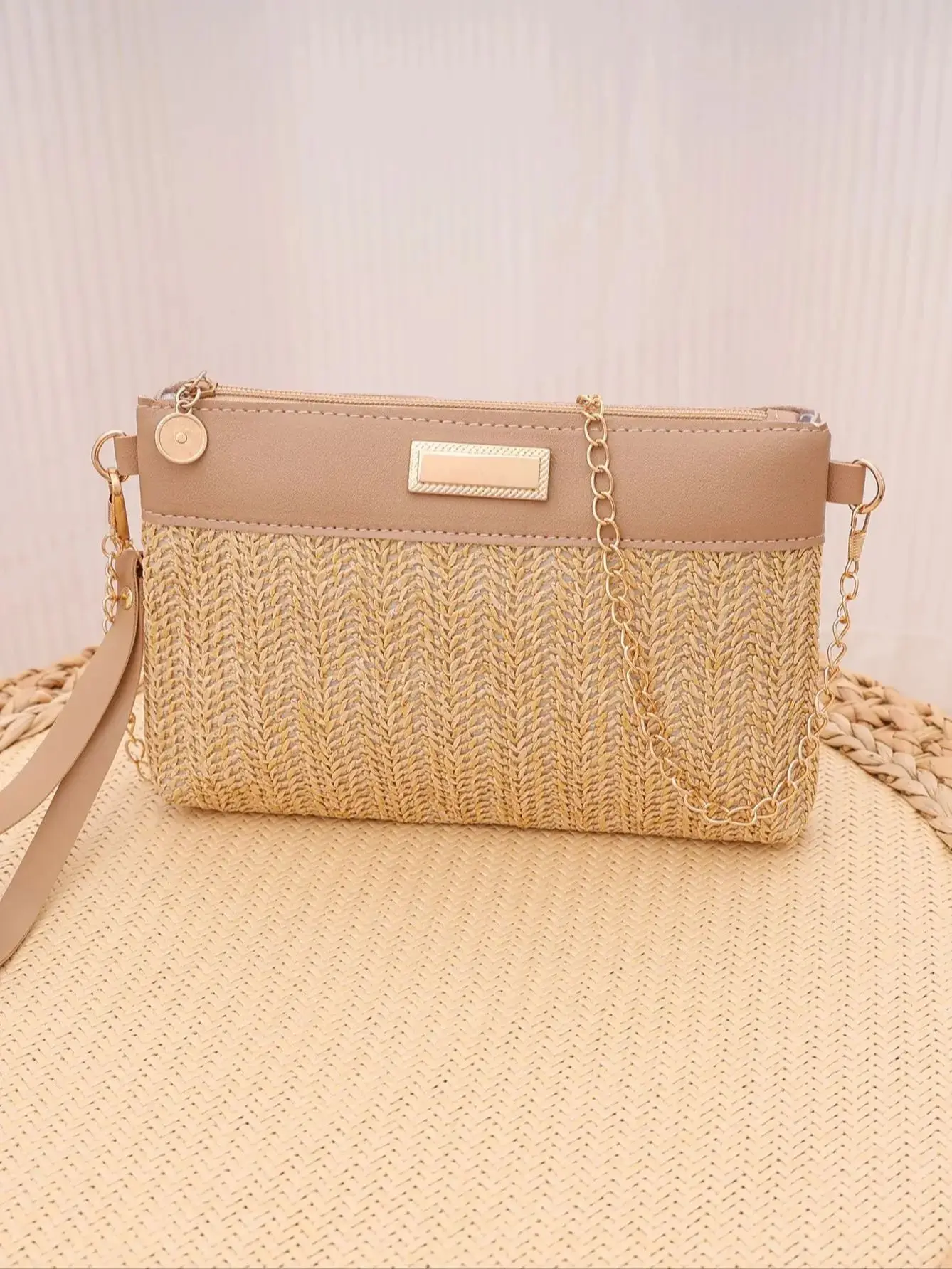 Yogodlns الصيف حقيبة يد صغيرة من القش العصرية حقيب...