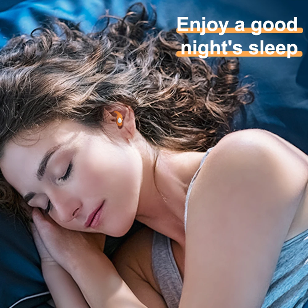 Silicone Anti Noise Ear Plugs for Swimming Sleep Work