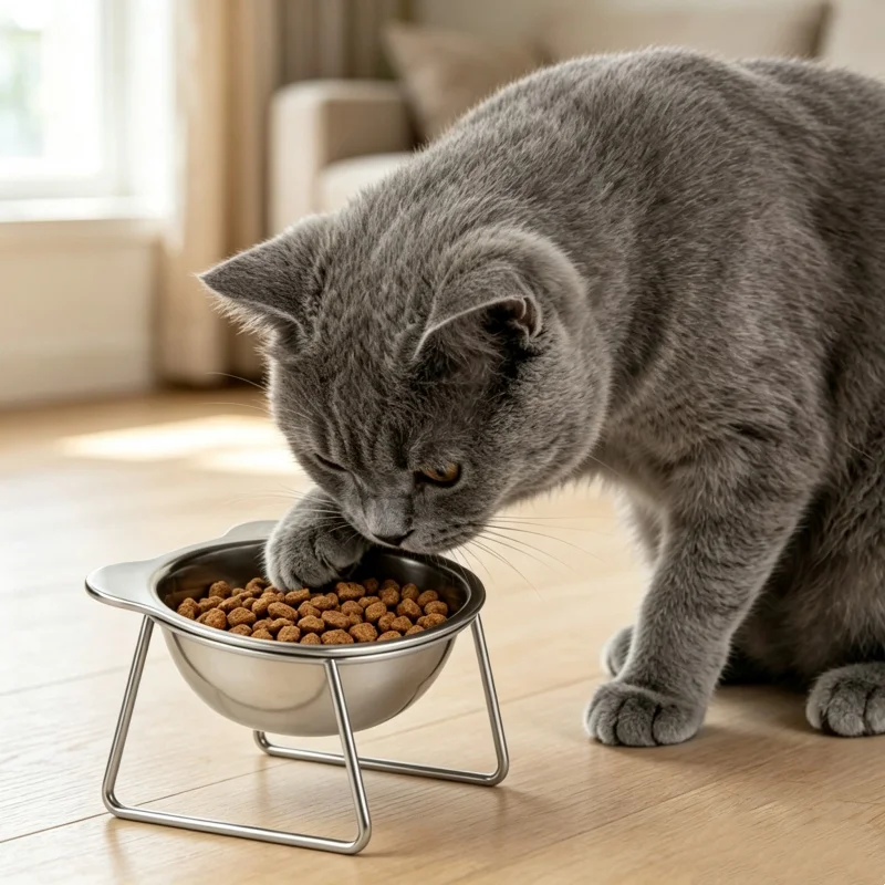 Tilted Cat Bowl 1