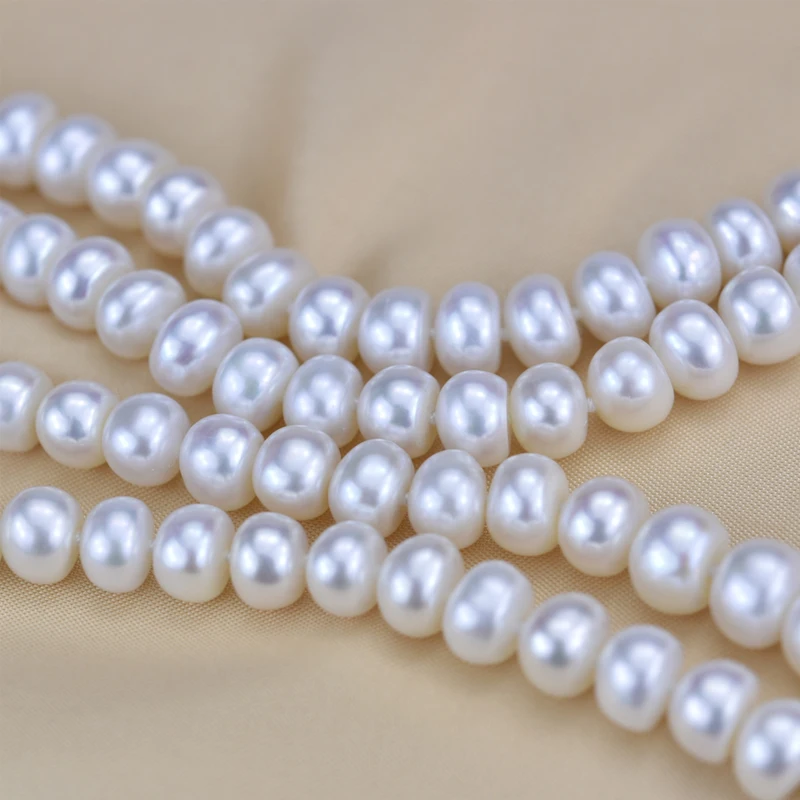 Natural Freshwater Pearl Necklace Classic Double Layer Long Pearl Sweater Chain For Women Jewelry Gift