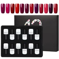 ROSALIND 2/4/6/12Pcs/set Classic Red Series Gel Polish Set Soak Off UV Lamp Nail Gel Shiny Bright For Nail Art Design 1