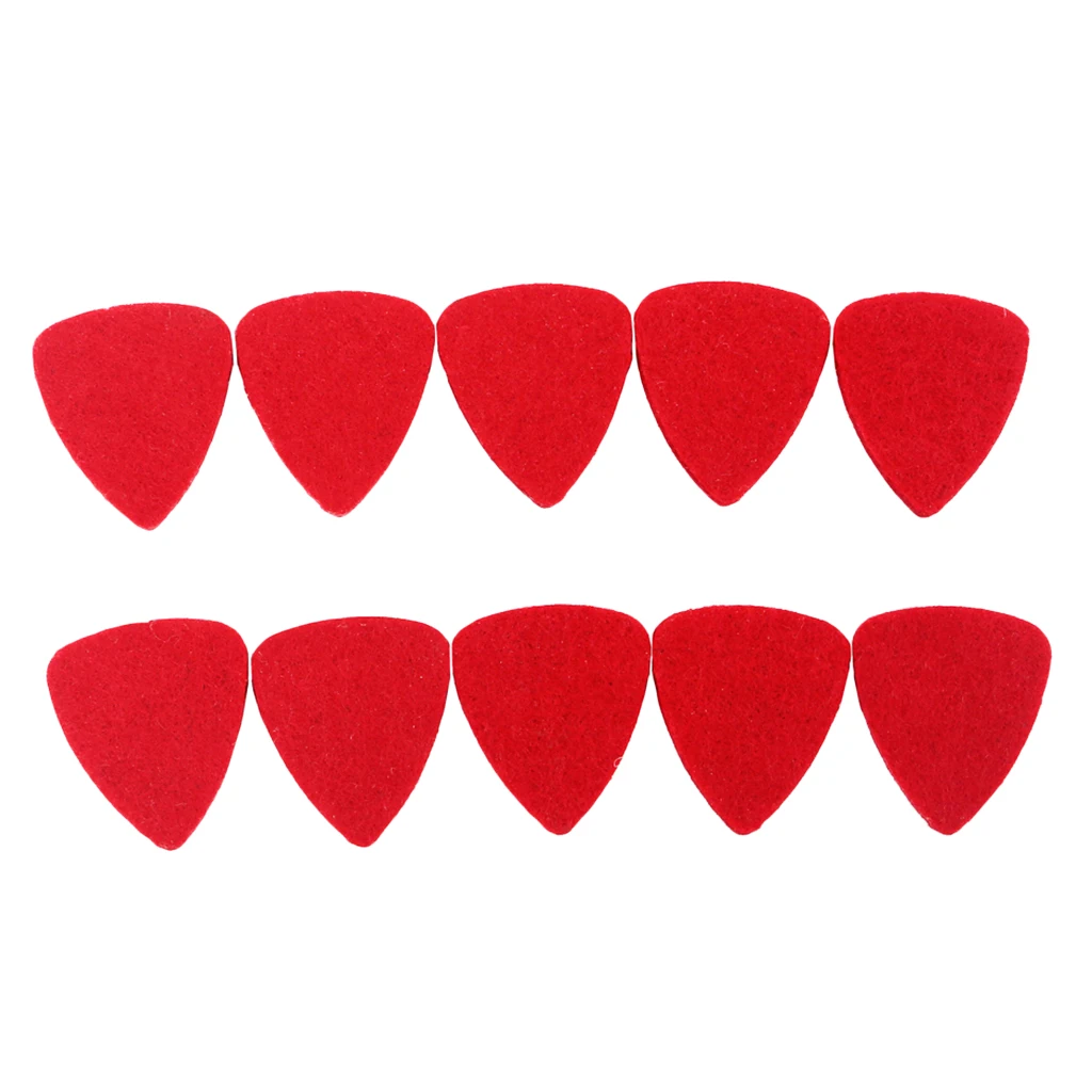 4 Ukulele Parts Picks 3mm Wool Felt Plectrums 10 Guitar Durable