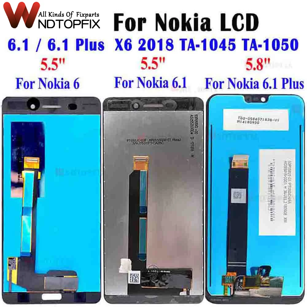 5.5 "Display LCD Originale Per Nokia 6 TA-1021 TA-1025 TA-1033 Display LCD Touch Screen Digizer Di Ricambio Per Nokia N6 LCD - Foto 5