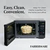 Countertop Microwave 700 Watts, 0.7 Cu. Ft. - Microwave Oven With LED Lighting and Child Lock - Easy Clean Grey Interior 1