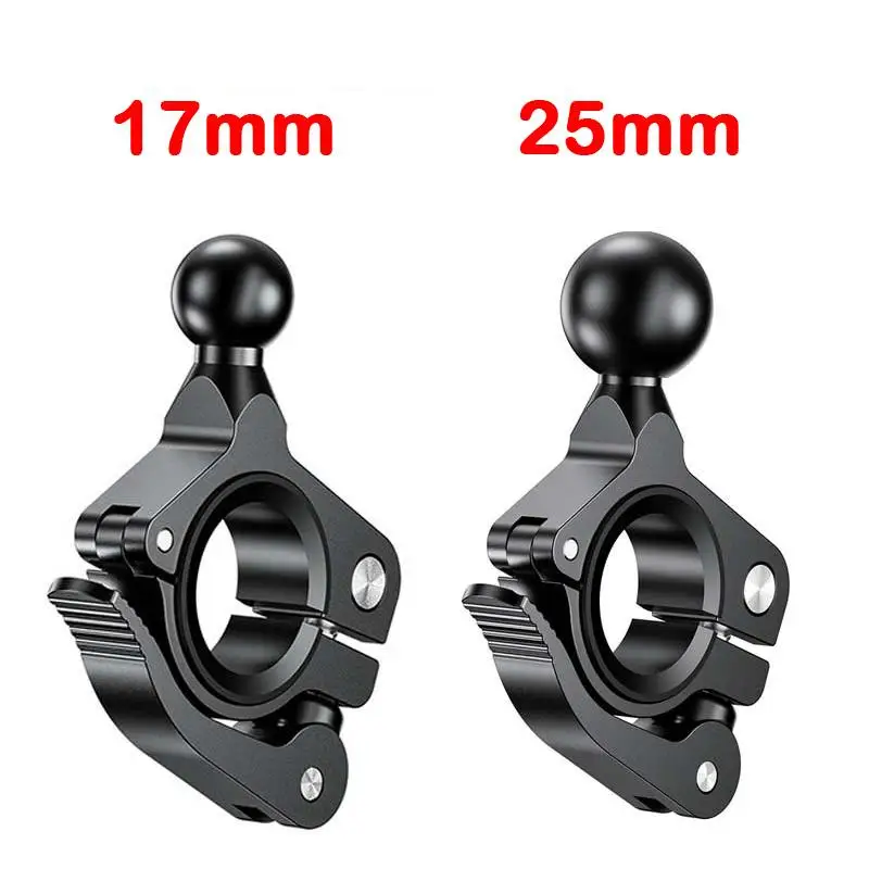 Adaptateur de rotule en aluminium 17MM 25MM, guidon de moto, support de montage de Base de 1 pouce, Clip de vélo, support GPS