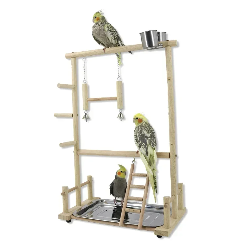 High Scale Parrot Game Rack Bird Stand Parrot Stand with Bird Swing Ladder Playground Toy parrot toy bird toy bird perch stand bird swing toy small pet ladder toy