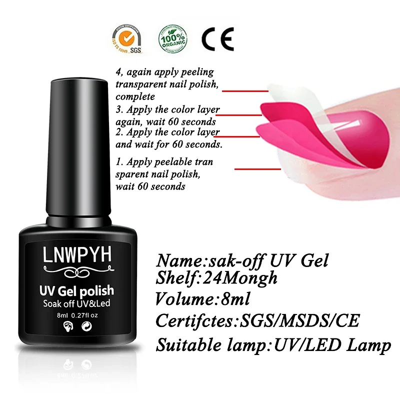 Nail Set Gel Nail Polish Set With UV LED Lamp Dryer Semi Permanent Gel Varnish Set Professional Nail Art Tools Kit Manicure Set 4