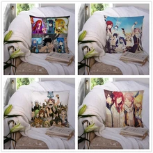

Fairy Tail Custom Pillowcase Cushion Cover Home Decor Hotel Car Seat Backrest Sofa Pillow Case 220119-26