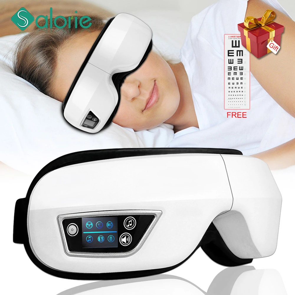 Eye Massager 6D Smart Airbag Vibration Eye Care Instrument Hot Compress