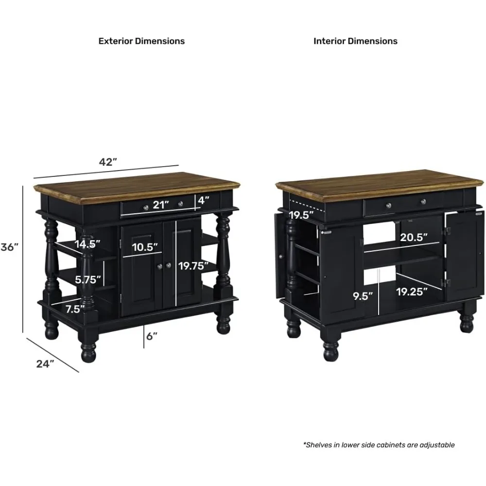 Kitchen Islands & Trolleys Home Style American Kitchen Island Detachable Shelf Furniture Home Furniture