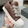 Spring Black Ro Casual Shoes Men Low Top Genuine Leather Giant Lace Up Down Jacket Luxury Designer Sneakers Owen Women Trainers 1