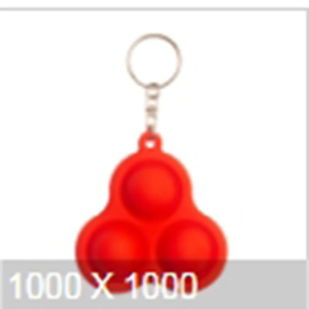 Mi ni Bear Decompression Flip Keychain ilicone Simple Dimple Fidget Toy Kid Stress Relief Sensory Toy Adults Silicone Keychain 3