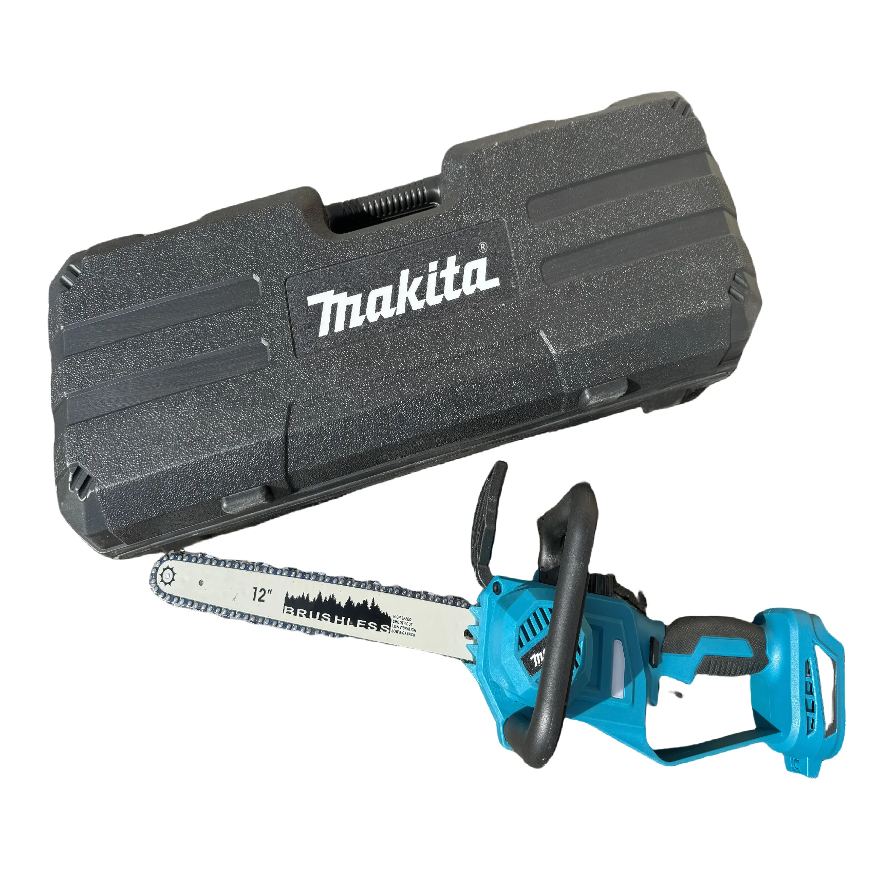 Makita 18V 12inch Brushless Electric Chainsaw Rechargeable Wood Cutter Tree Branches Pruning Logging Chain Saw power tools