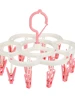 16 Clips Folding Clothes dryer Hangproof Socks Underwear Plastic Drying Rack Organizerer Children Adults  Dryer Wind 2