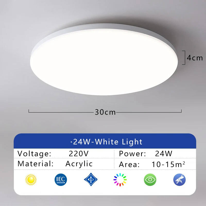 ตัวเลือกสินค้า ไฟ LED เพดาน 220V ทนทาน ใช้งานได้ทุกห้อง