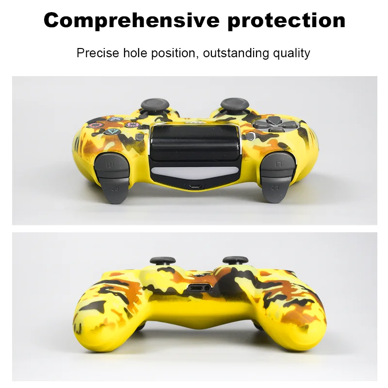 Data Frog Soft Silicone Gel Rubber Case Cover For SONY Playstation 4 PS4 Controller Protection Case For PS4 Pro Slim Gamepad