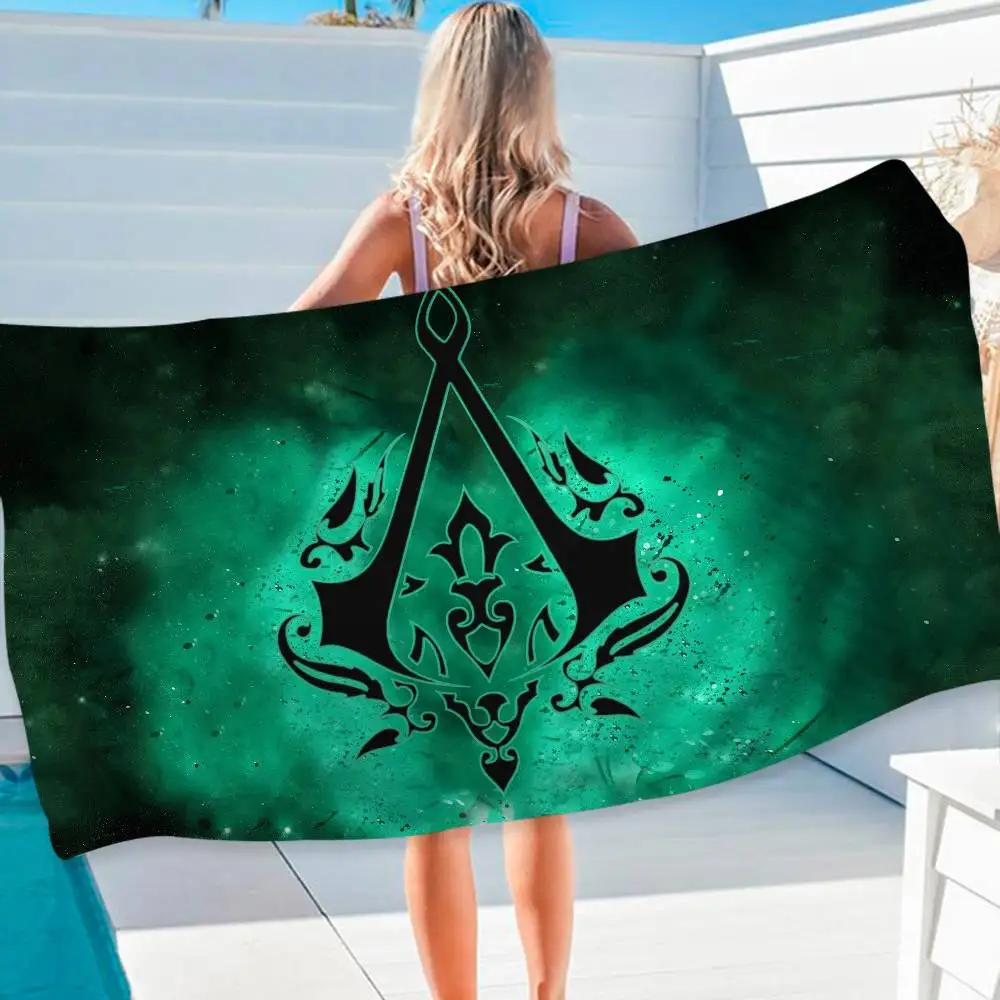 Assassin s Creed Microfiber Beach Towel Absorbent Quick dry Soft Yoga Swimming Resort Mountain Climbing Towel