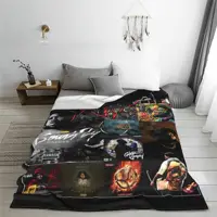Rod Wave Hip Hop Rapper Blanket Cover Singer Last Lap Album Flannel Throw Blanket Portable Lightweight Multi-function Thin Quilt 2