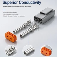 DT06-12S & DT04-12P 12-Pin Deutsch Type DT Series Waterproof Connector - Heavy Duty Automotive Plug for Truck Wire Harness 4