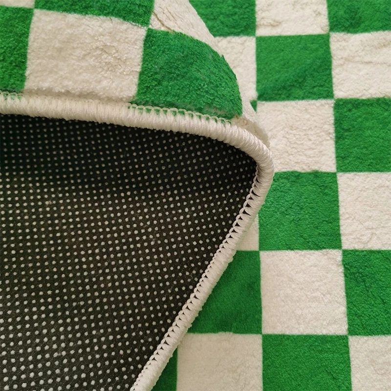 Carpet Modern Minimalist Retro Checkerboard Living Room Large Area Trendy Bedroom Girl Color IG Decoration Fluffy Thick Soft plush rug decorative carpet silk wool rug plush carpet imitated cashmere carpet