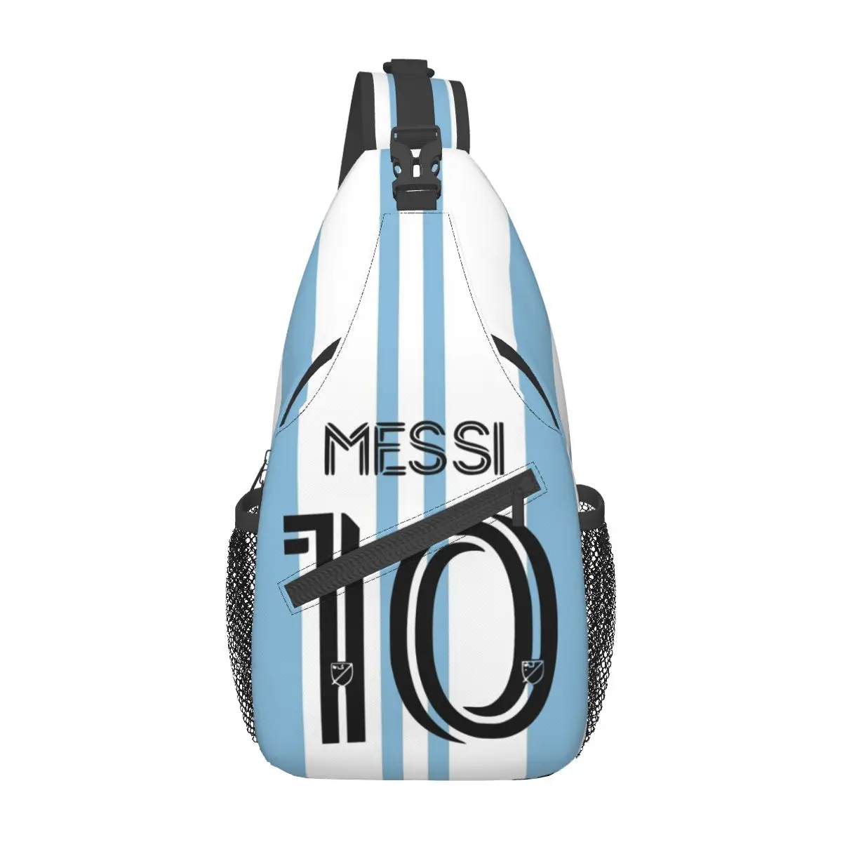 

Messi Number 10 Crossbody Sling Bags Small Chest Bag Football Shoulder Backpack Daypack for Hiking Outdoor Biking Bookbag