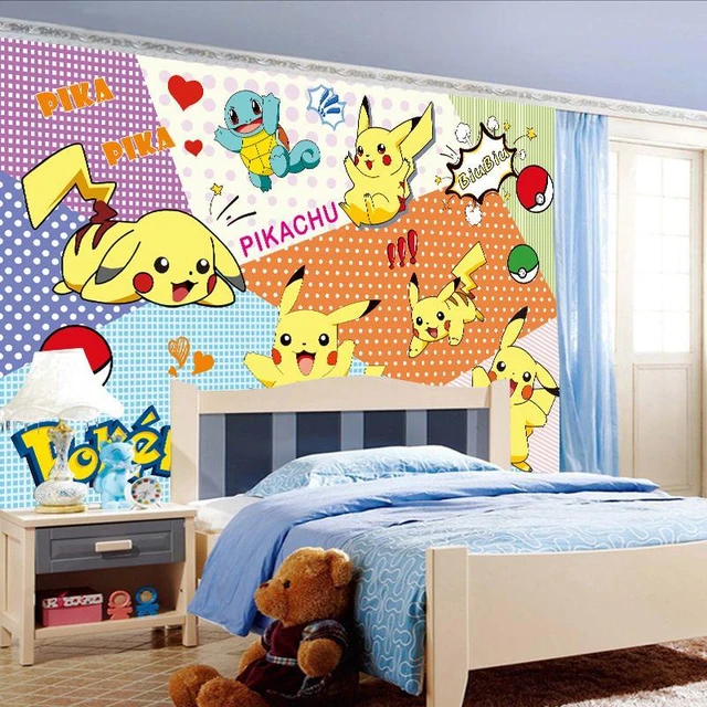 Autocollants Muraux Pokémon Pikachu, 20 Styles, Papier Peint Décoratif pour  Chambre à Coucher, Jouets - AliExpress