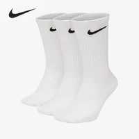 Nike/Nike Chaussettes mi-mollet respirantes pour hommes et femmes Couple Sports Training Trois paires Sx7676-100 1