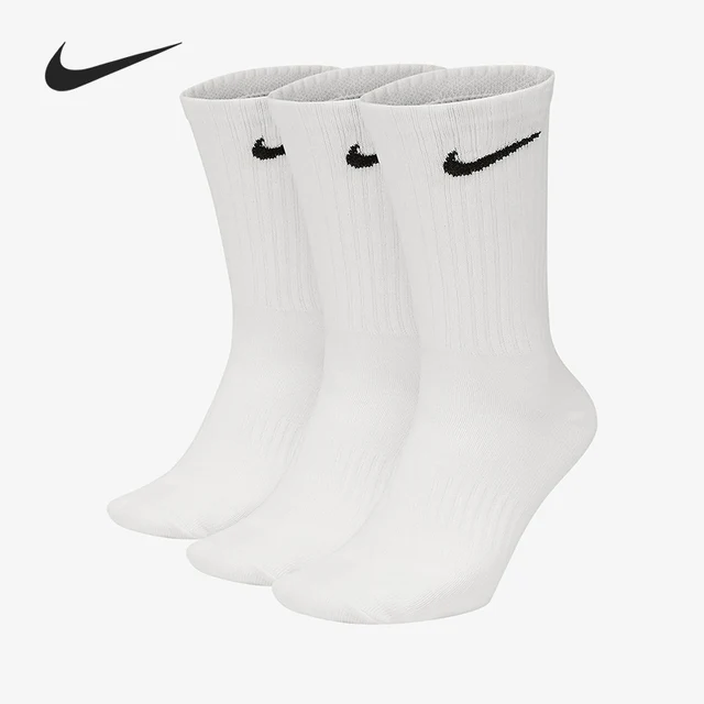 Nike/Nike Chaussettes mi-mollet respirantes pour hommes et femmes Couple Sports Training Trois paires Sx7676-100 1
