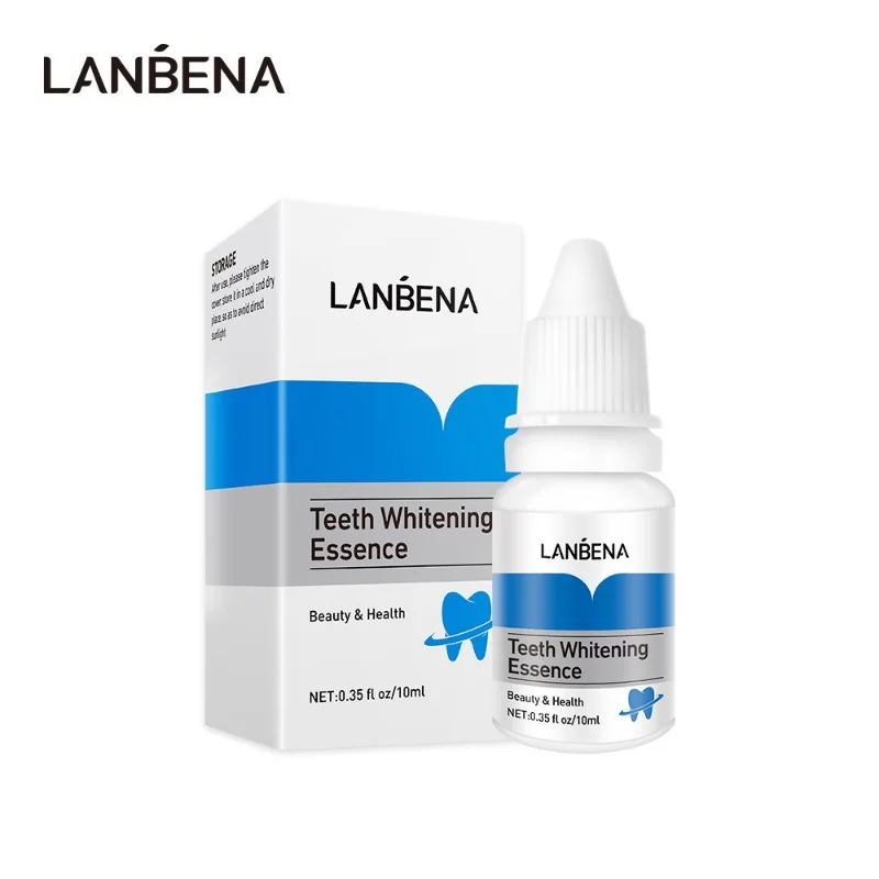 LANBENA جوهر تبييض الأسنان تنظيف بقع الشاي غسل الأسنان العناية بالفم