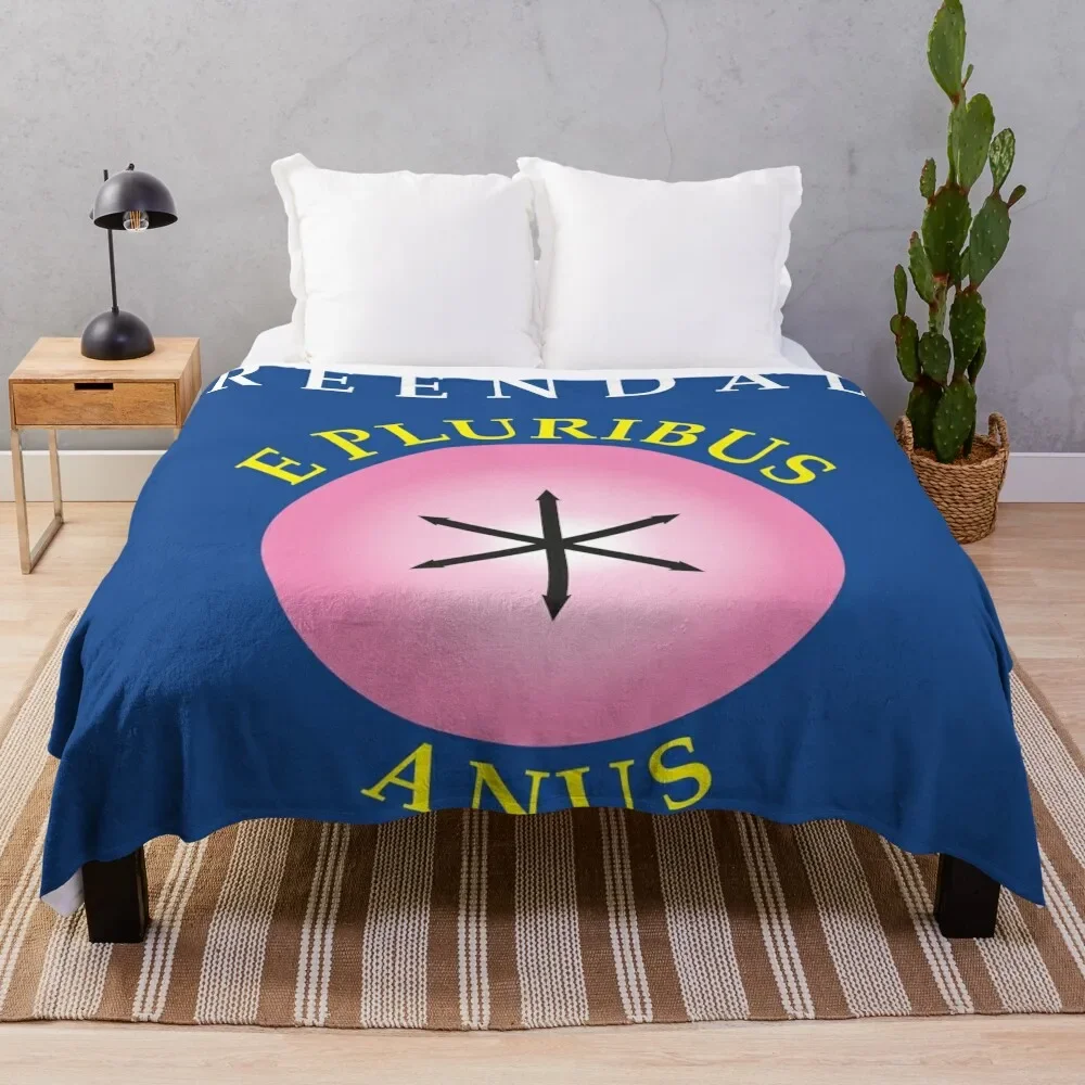 

E Pluribus Anus Throw Blanket Hairy Fluffy Softs Blankets For Sofas Blankets