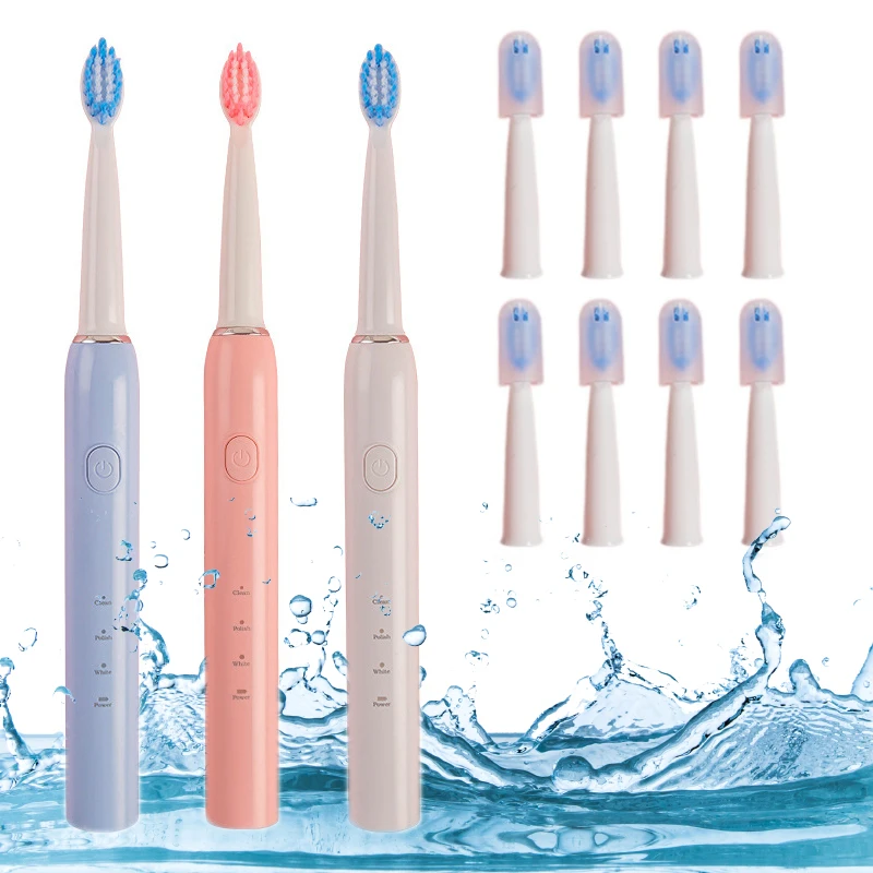 

Smart Portable Sonic Electric Toothbrush Adult 3-speed USB Charging Waterproof Lovers Travel Toothbrush Teeth Whitening