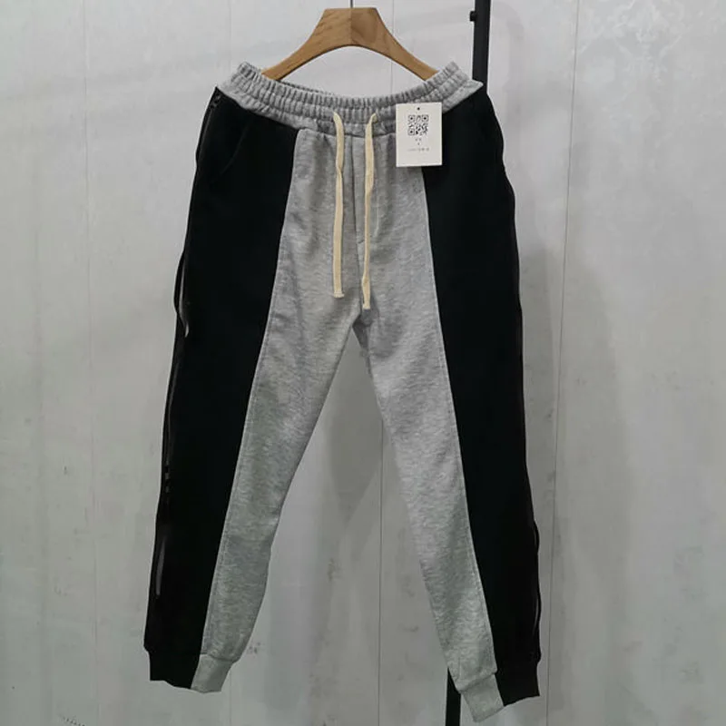 New Autumn/Winter Fashion Korean Edition Thickened Zipper Panel Cropped Pants for Sports, Casual, Versatile, Loose Tie Leggings