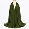 Foulard Hijab en mousseline de soie pour Femme, voile musulman ramadan ,hijab femme musulman,foulard musulmane pour femme, foulard mousseline en Jersey doux de haute qualité hijab islam voile femme musulman,70*180cm