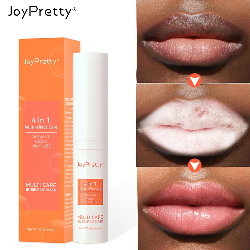Joypretty Bubble Lip Balm Lightening Dark Lip Mask Gloss Oil Makeup Esfoliante Clean Moisturizer Beauty Health Lip Care Product