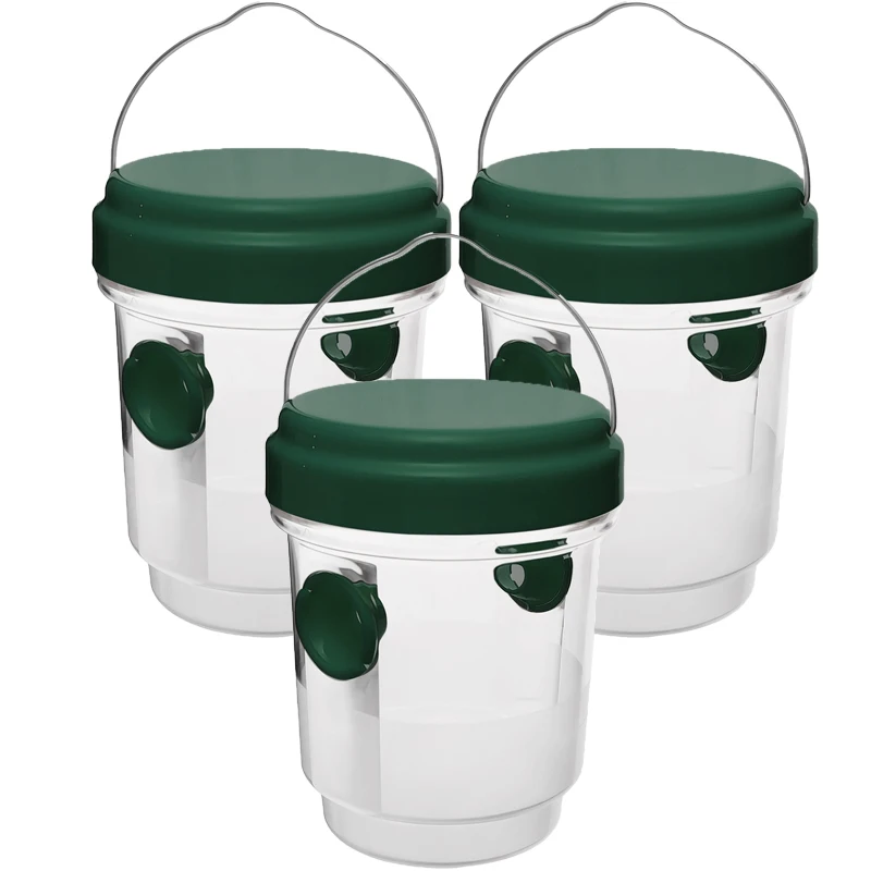 Large Reusable Waterproof Wasp and Hornet Trap for Indoor and Outdoor Pest Control
