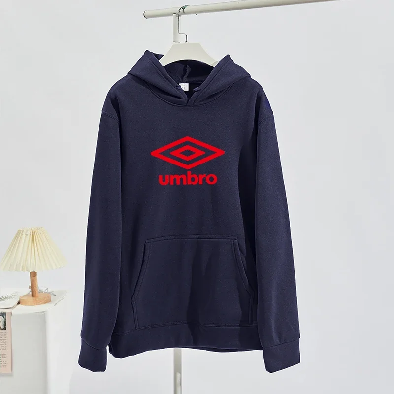 

2024 Umbro Spring printed letter hoodie men hip hop retro pullover fashion casual super Dalian hat street wear