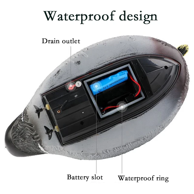 15Km/h 2.4G RC High Speed Speedboat Dual Motor Waterproof Creative Simulation Duck Model Boat Children's Toy Birthday Gift 5