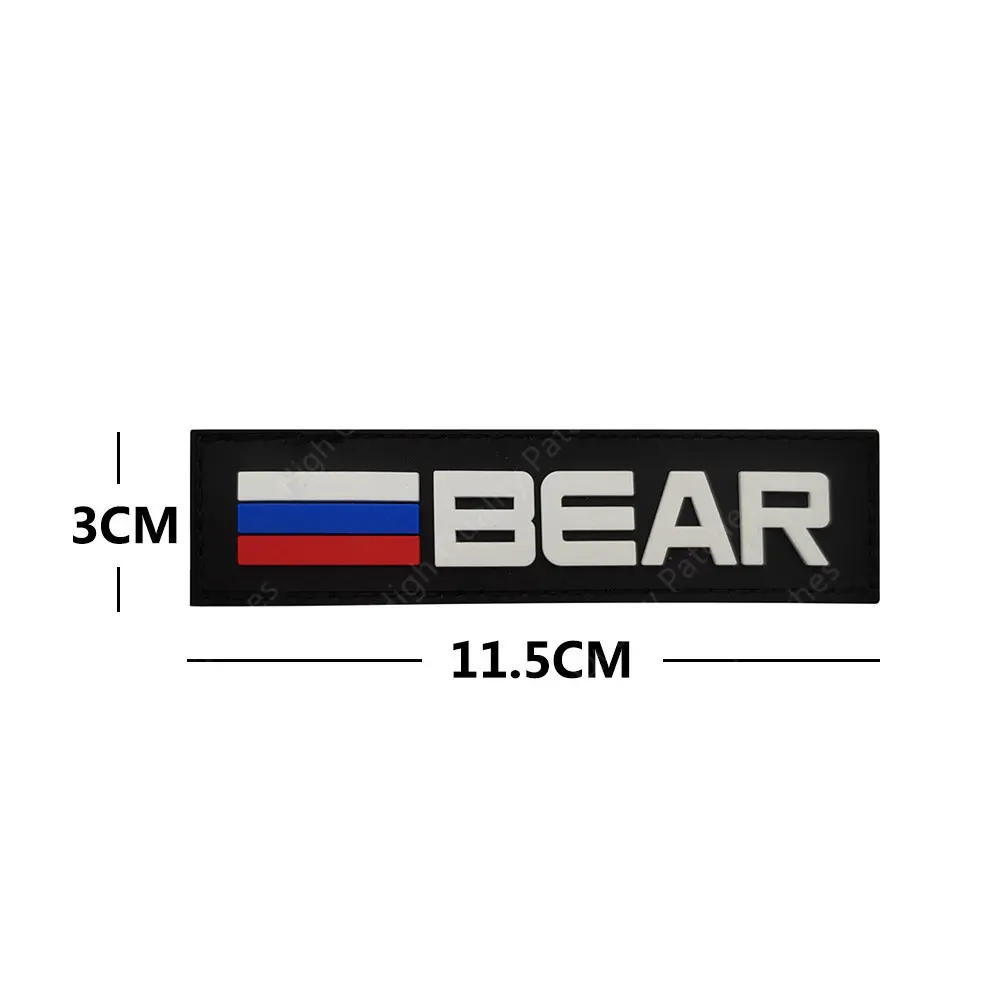 Toppe In PVC EFT – Bear Paw E USEC – Morale Patch Per Giacca Zaino – 8x7 Cm