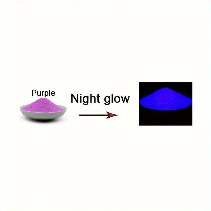 Luminous Blue-Green Glow-in-the-Dark Nail Powder for Jewelry and Decor Crafting