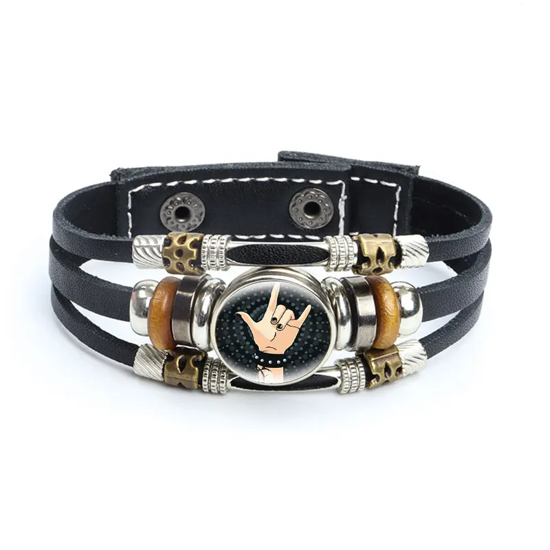 Update more than 87 rock band leather bracelet super hot in.duhocakina