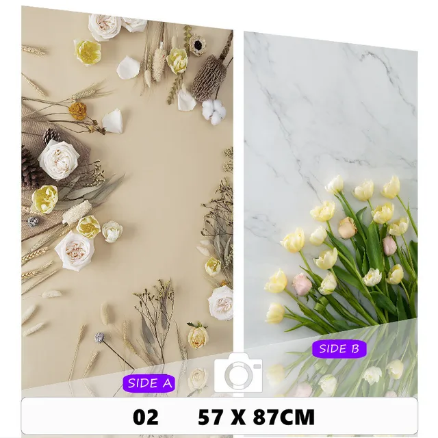 57*87cm Photography Backdrops Marble Wood Grain 2 Sided Waterproof Backgroud Cosmetics Photo Background for Studio Photo 42