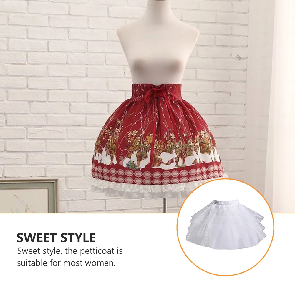 Tulle Underskirt for Women Pannier Ball Gowns Formal White Wedding Dress